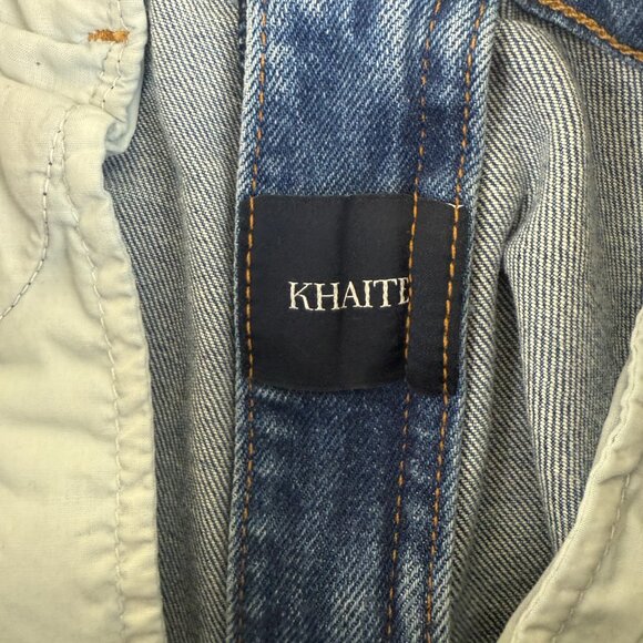 NWOT KHAITE “Vivian” High-Rise Cropped Kick-Flare Jeans • Size 26 • Raw Hem - Picture 5 of 10